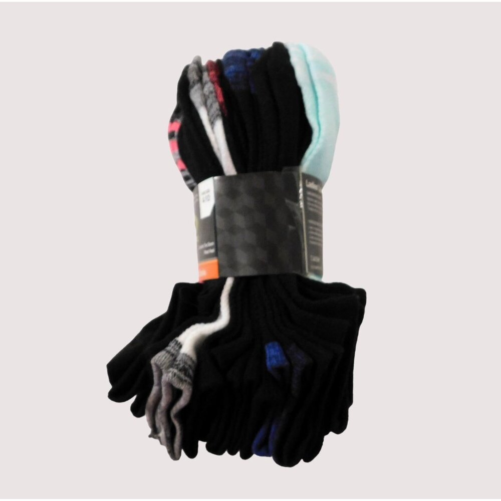 Athletic Works Ladies Low Cut Socks 10 Pair Shoe Size 4-10 No Show Assortment - Picture 2 of 5